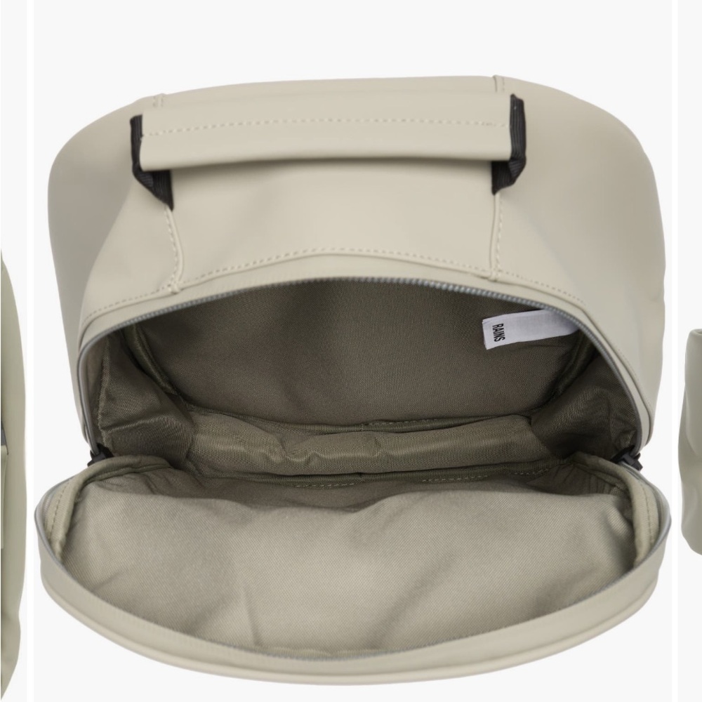 NWT Rains Large Bookday waterproof backpack in drift - Picture 4 of 6